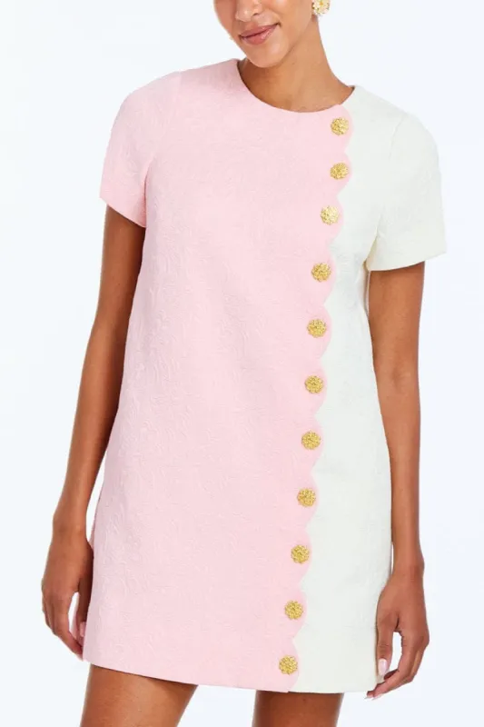 Etta Sleeved Scallop Mini Dress sold by Modatrova