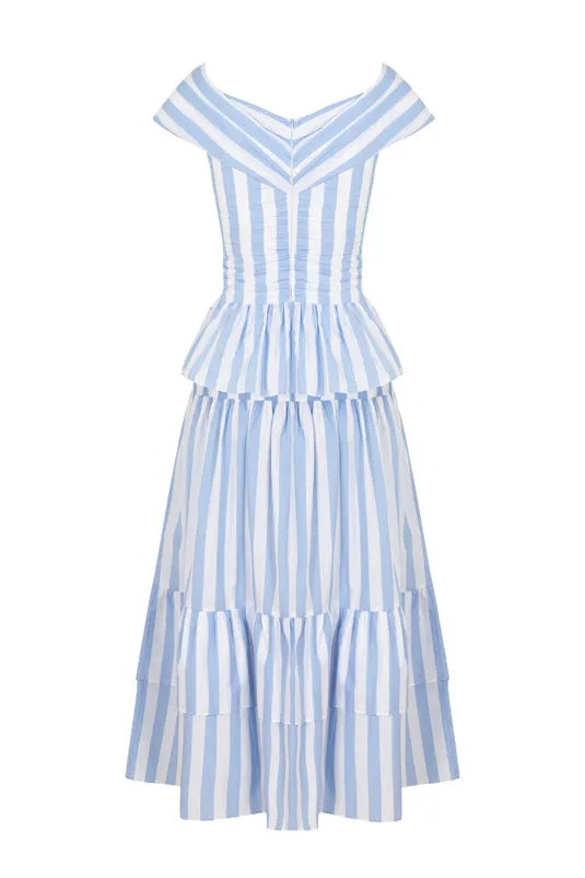 Lily Set in Striped Blue sold by Modatrova product image thumbnail 2