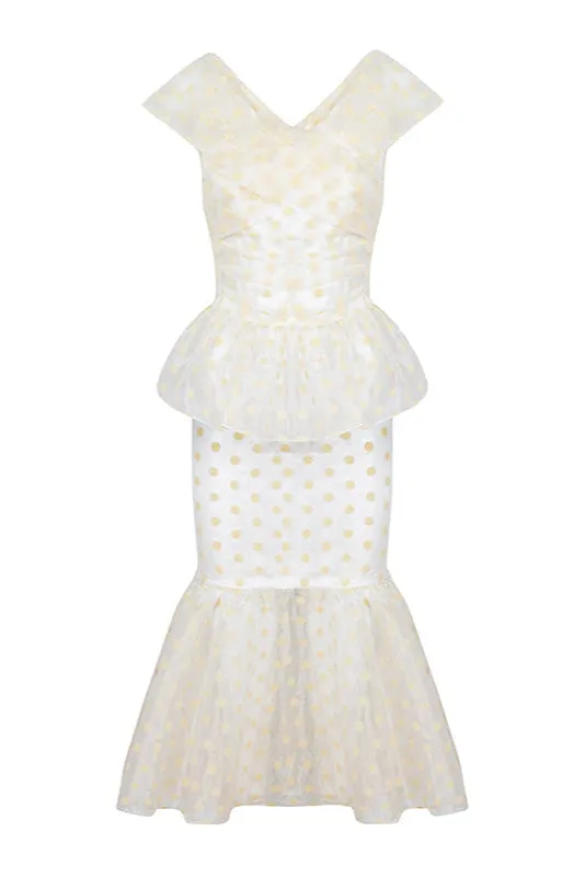 Lily set in Cream Organza sold by Modatrova