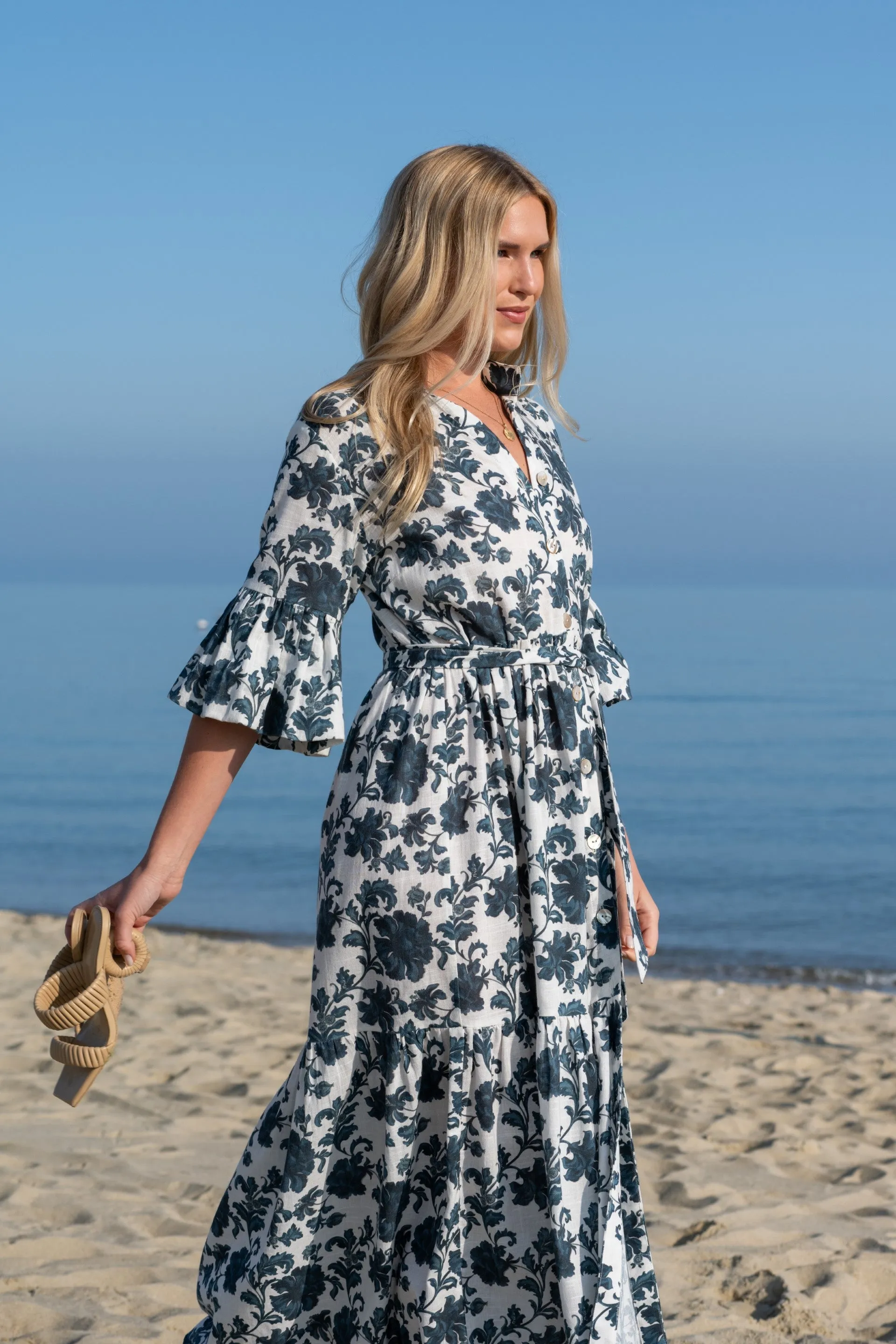 Joanna Dress | Blue Dahlia sold by Modatrova