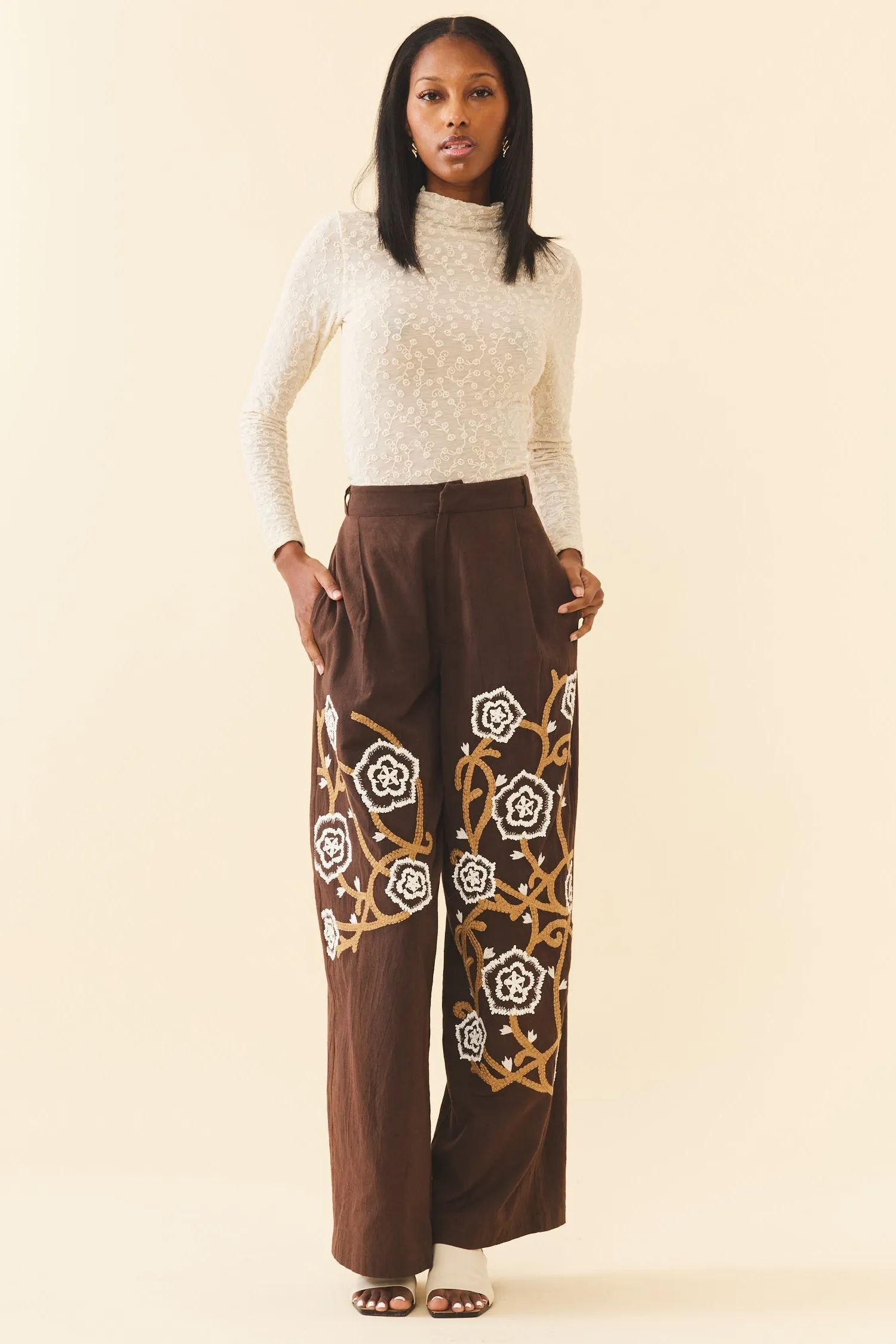 Rose Lace Bodysuit sold by Modatrova