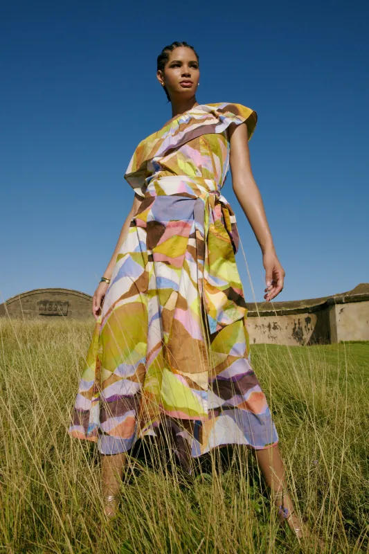 Estine Wrap Skirt sold by Modatrova