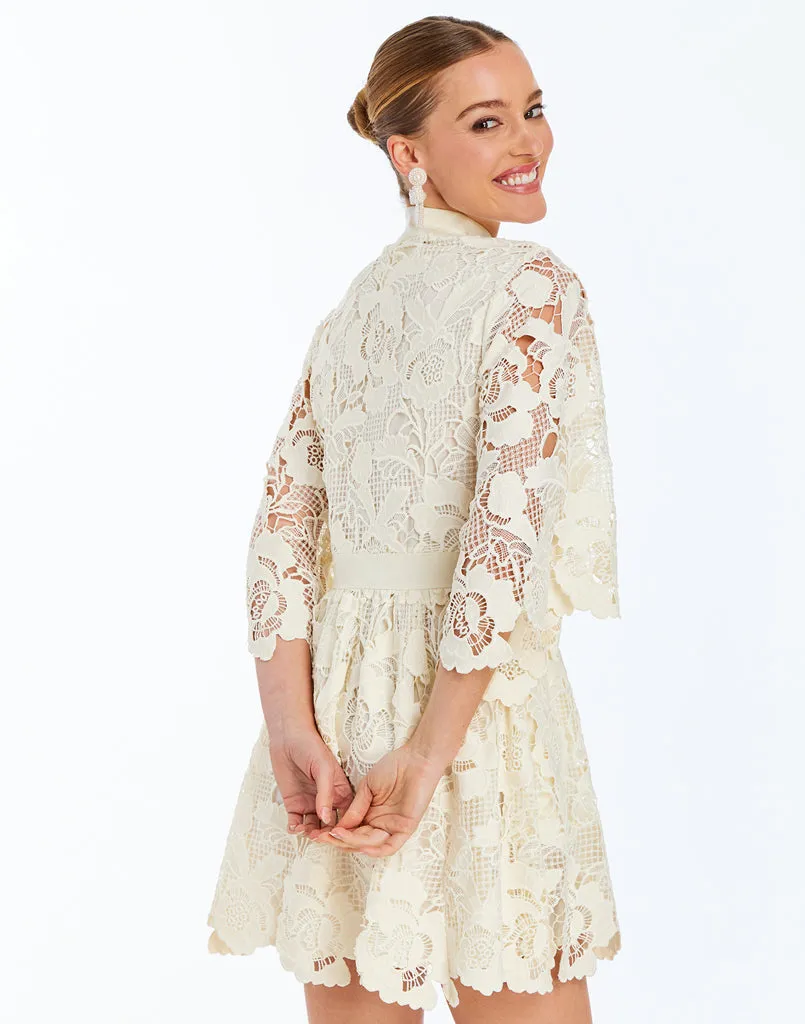 Carmen Lace Mini Dress sold by Modatrova product image thumbnail 4