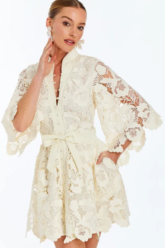 Carmen Lace Mini Dress sold by Modatrova