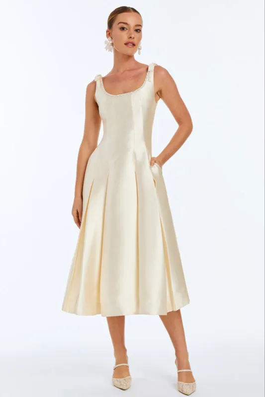 Gillian Pearl Midi Dress sold by Modatrova