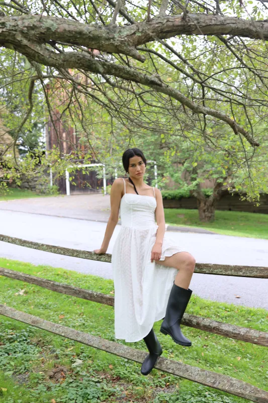 Lou Lou Dress White Eyelet sold by Modatrova
