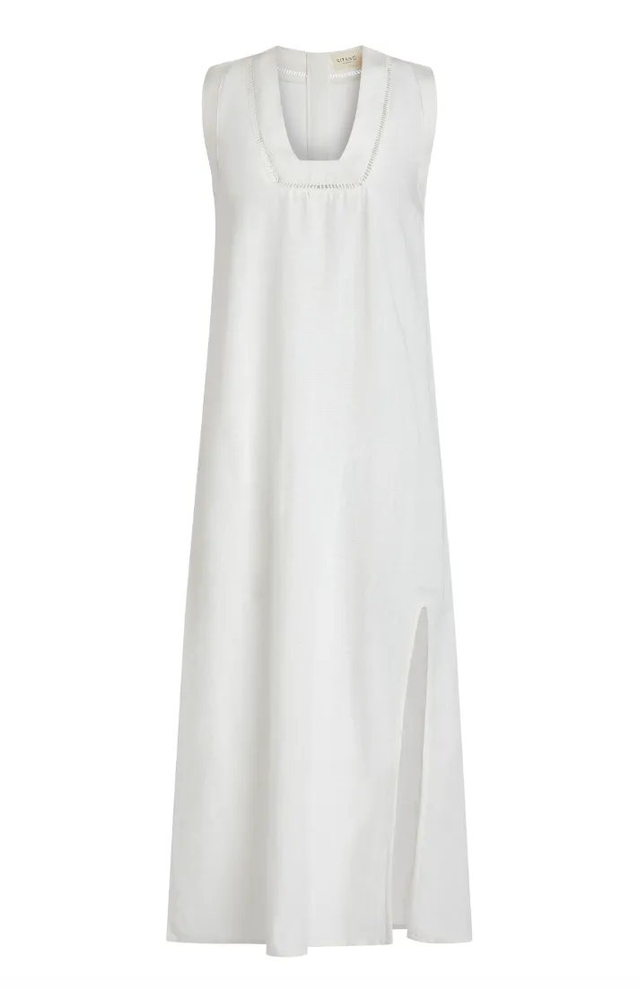 Grotta Midi Dress - White sold by Modatrova product image thumbnail 2