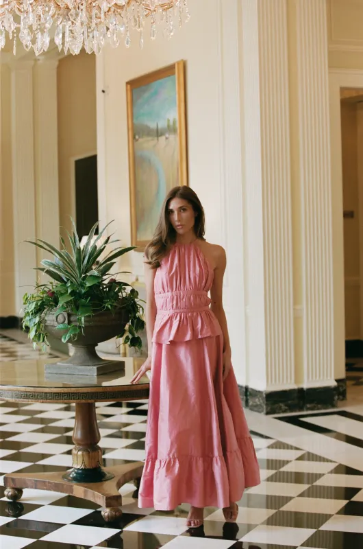 Louise Ruched Silk Gown sold by Modatrova