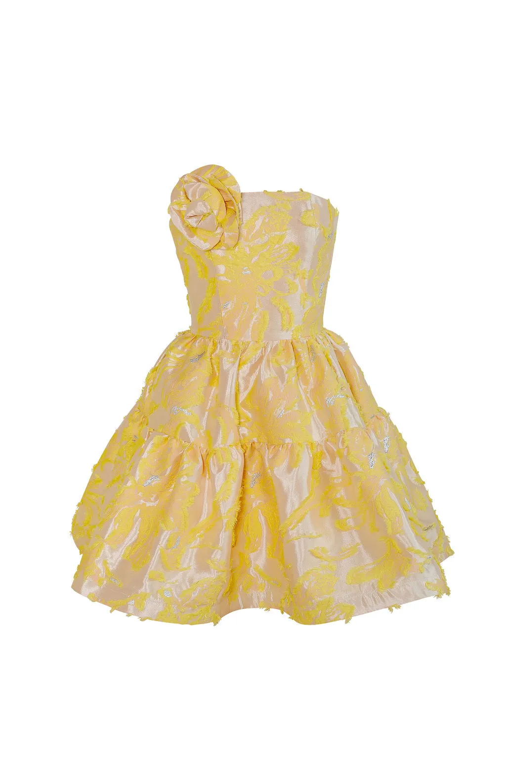 Peach Bloom Mini Dress sold by Modatrova product image thumbnail 2