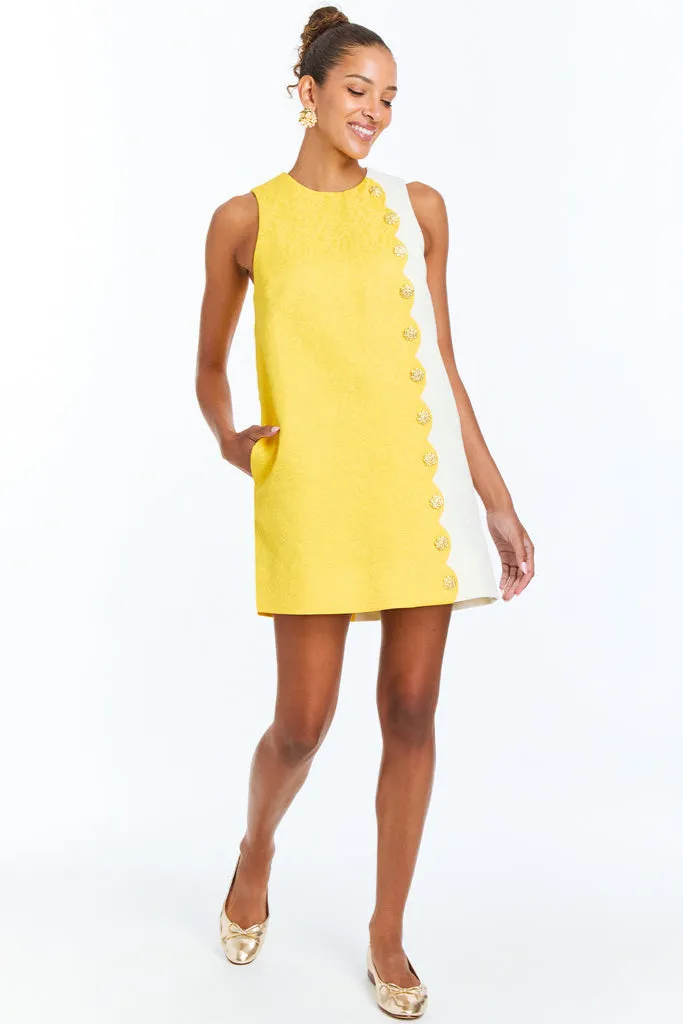 Etta Scallop Mini Dress sold by Modatrova product image thumbnail 2