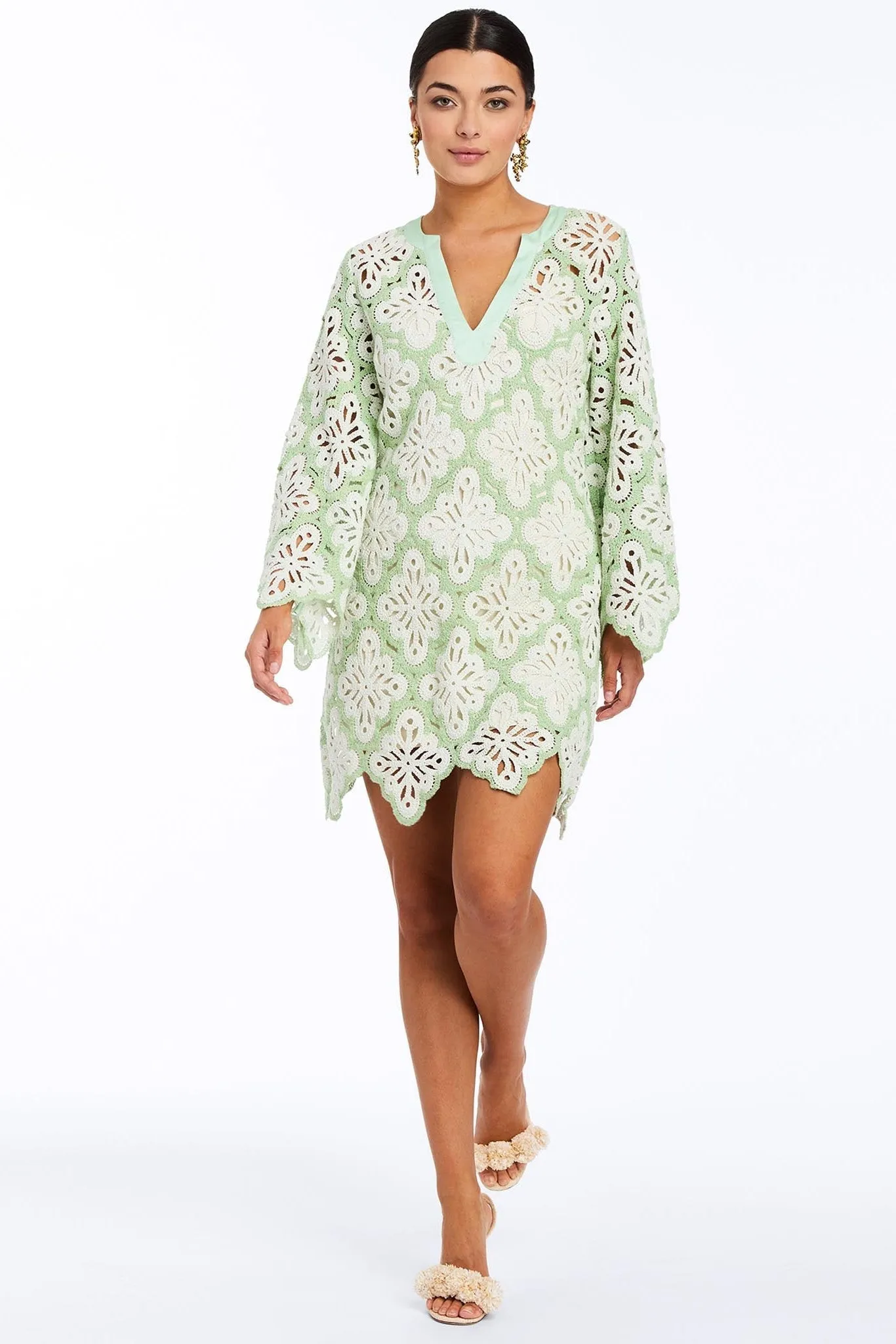 Palermo Crochet Mini Dress sold by Modatrova