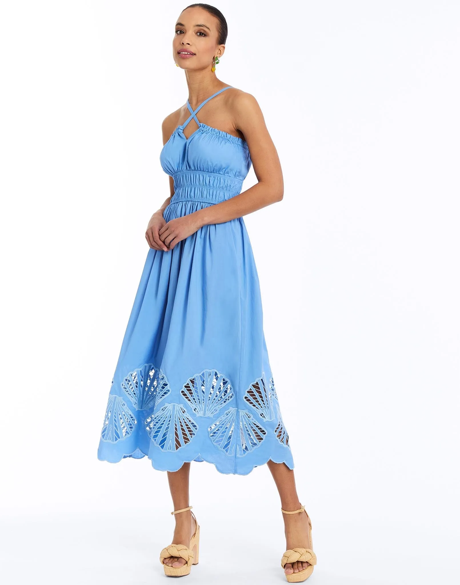 Spritz Smocked Midi Dress sold by Modatrova product image thumbnail 5