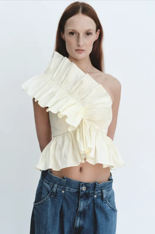 Juliette Blouse Cream Taffeta sold by Modatrova