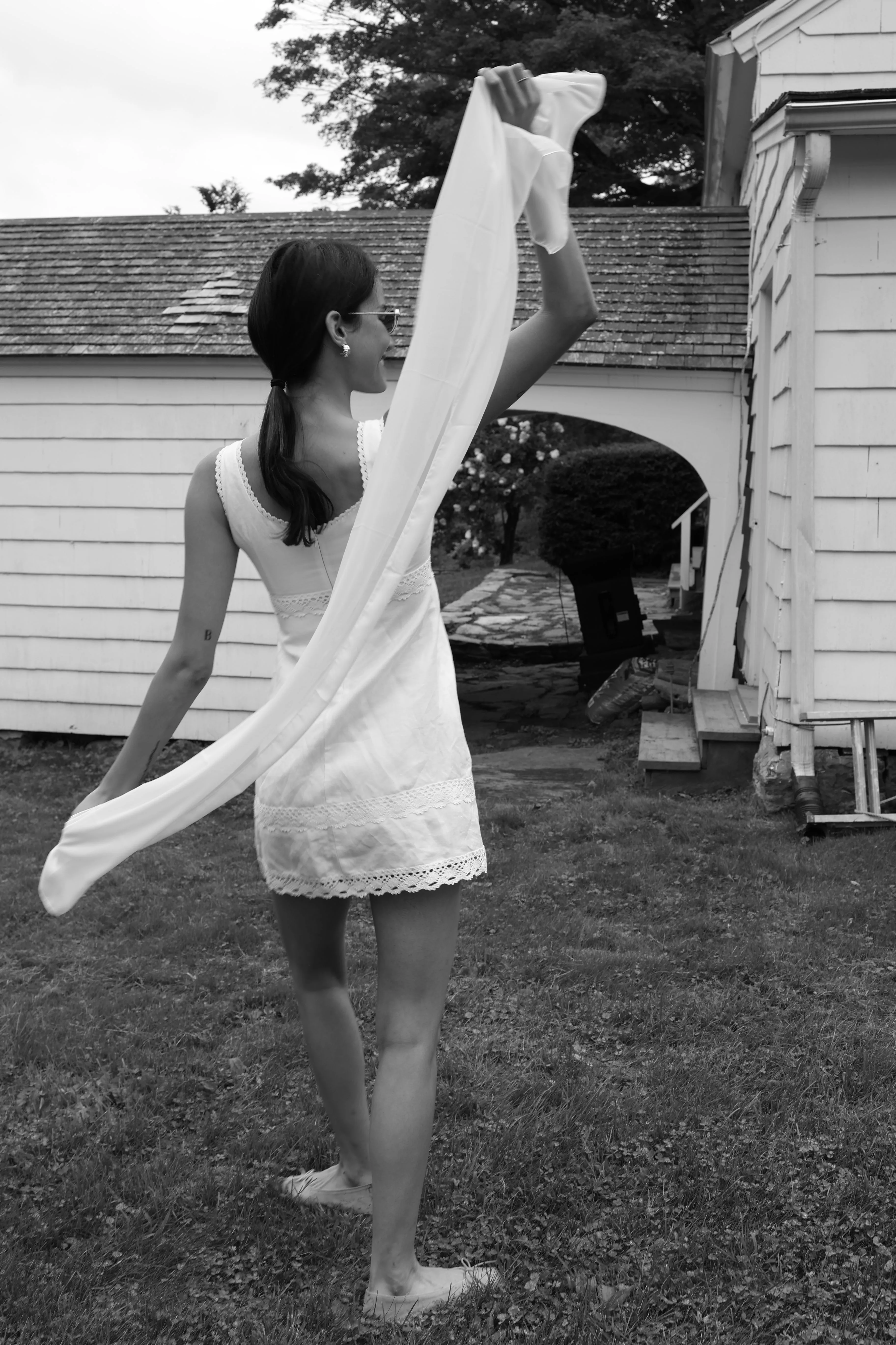 Bardot Dress White sold by Modatrova product image thumbnail 4