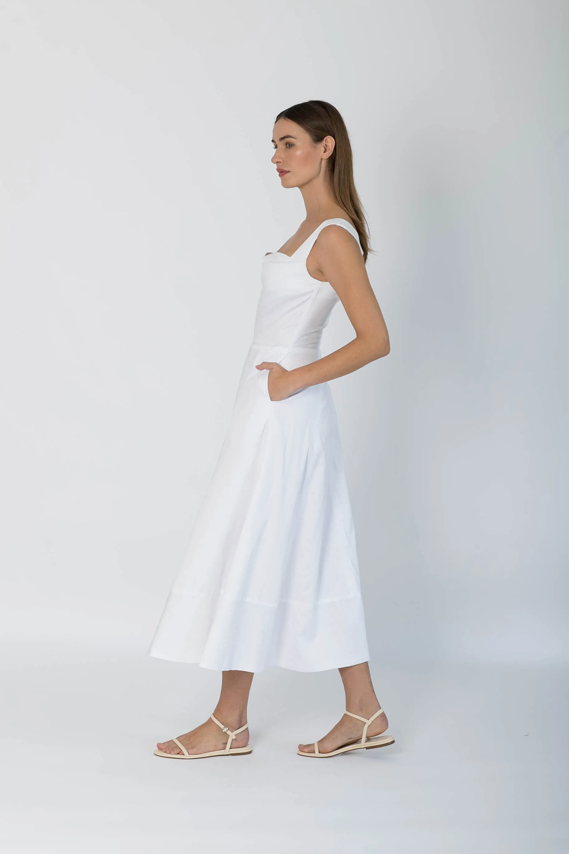 Maribel Dress White sold by Modatrova product image thumbnail 4