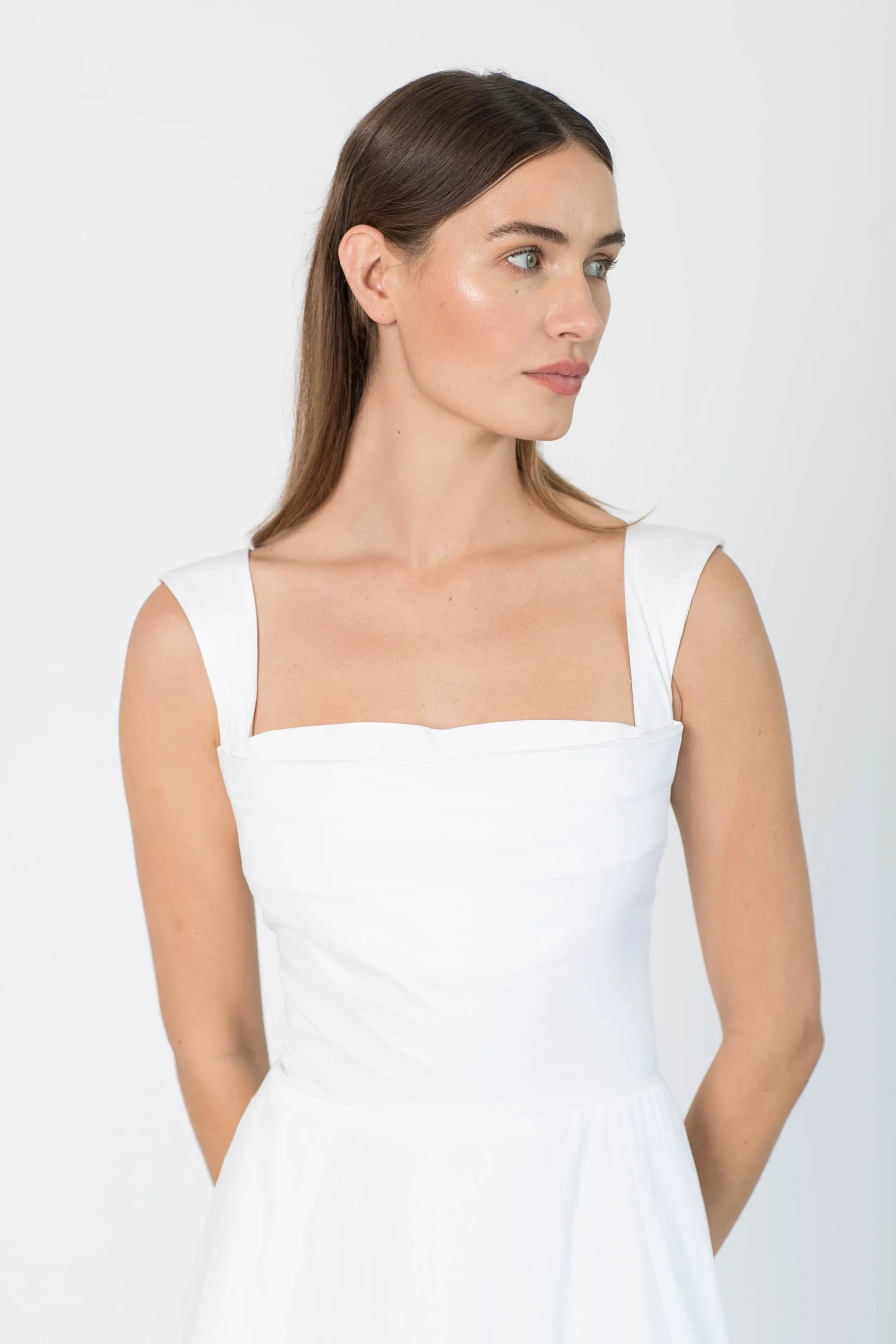 Maribel Dress White sold by Modatrova product image thumbnail 3