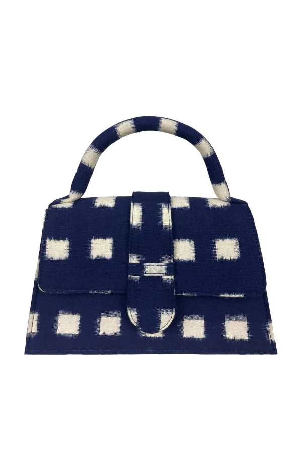 Navy Checkmate Bag sold by Modatrova