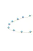 Found Cabochon Station Necklace - Turquoise & Pink Sapphire sold by Modatrova