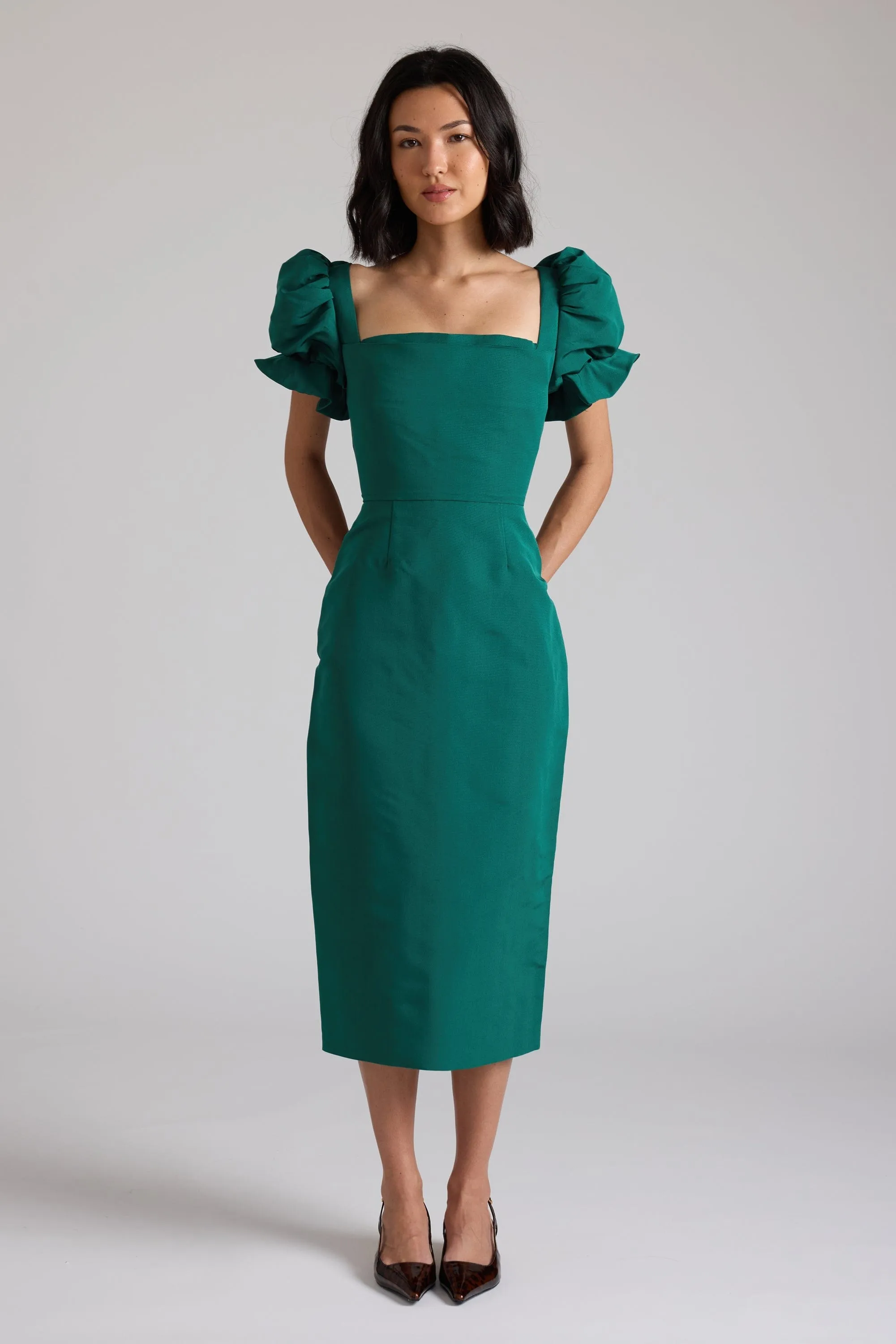 Rose Dress Evergreen sold by Modatrova product image thumbnail 2