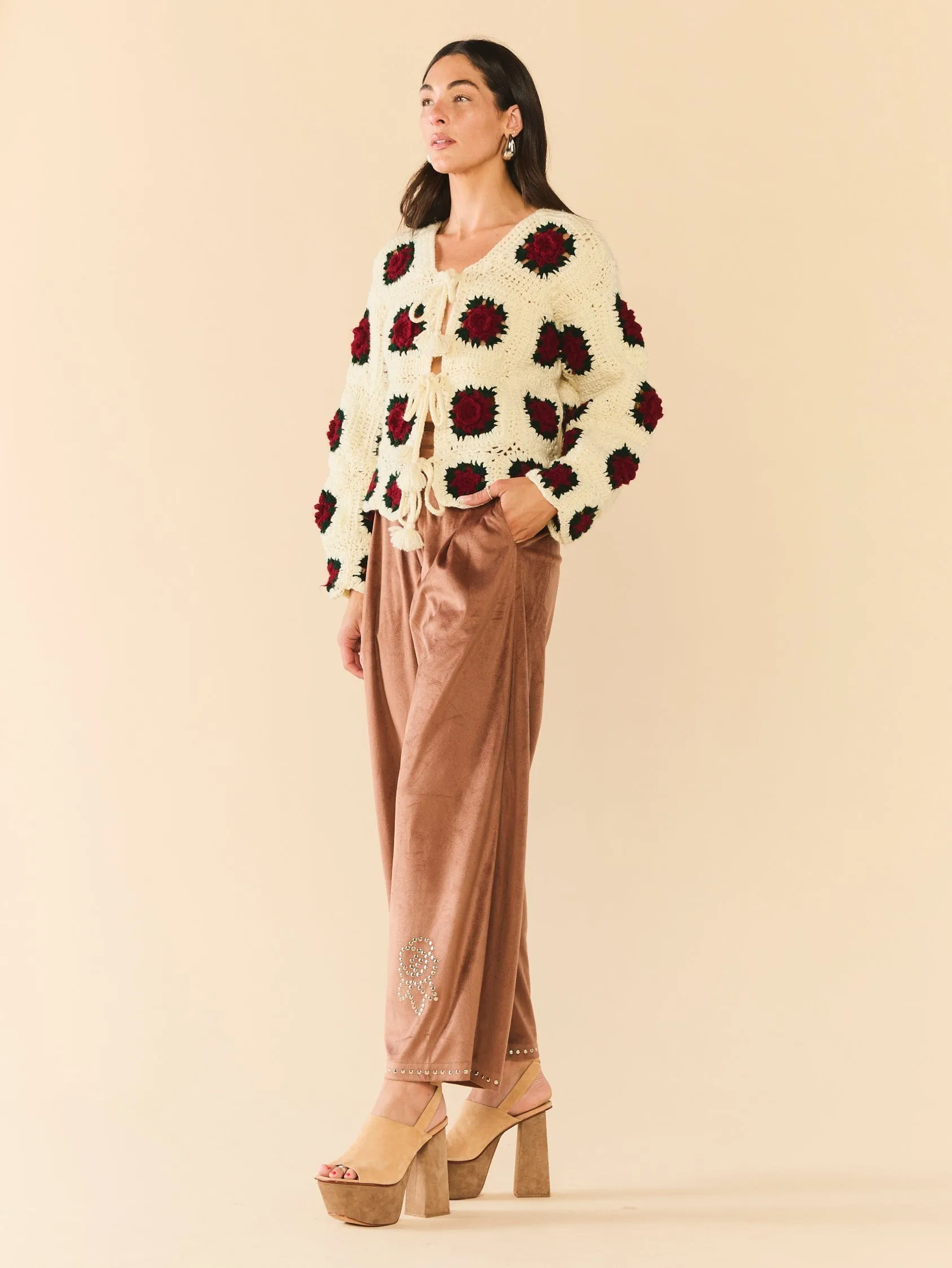 Round Top Sweater Jacket sold by Modatrova product image thumbnail 3