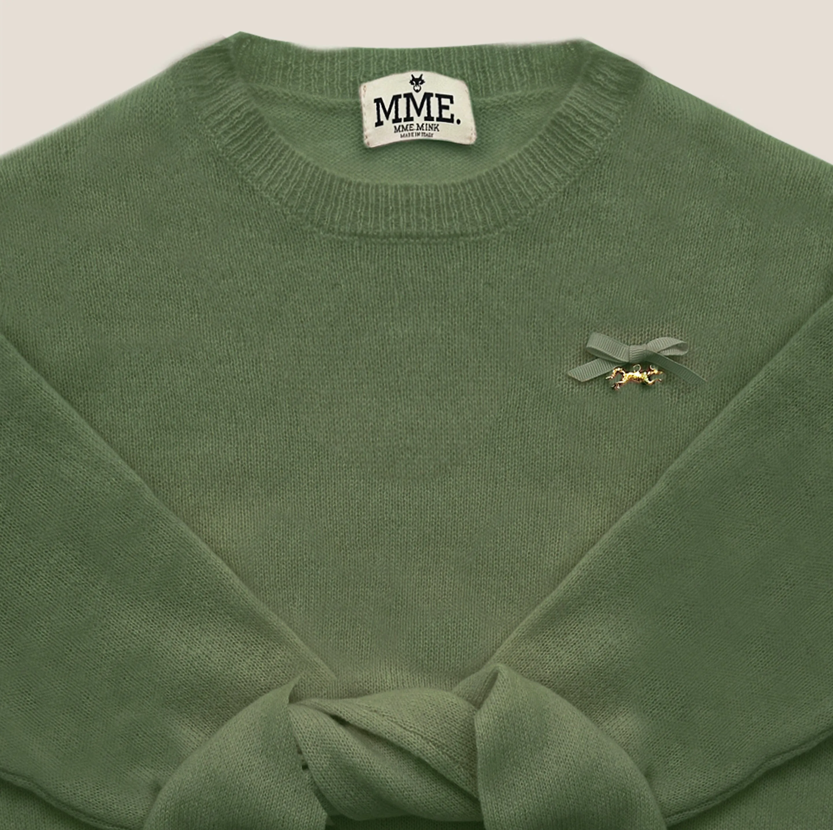 MME. Cashmere "Pully" - Moss sold by Modatrova product image thumbnail 3