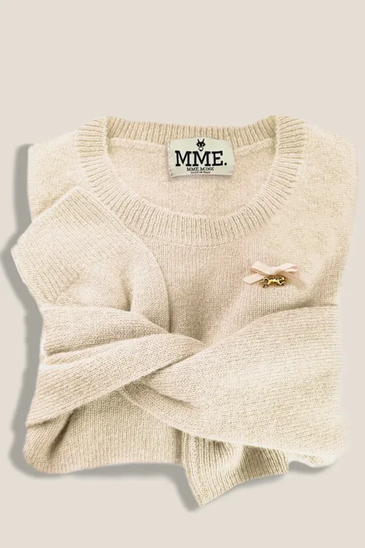 MME. Cashmere "Pully" - Cream sold by Modatrova