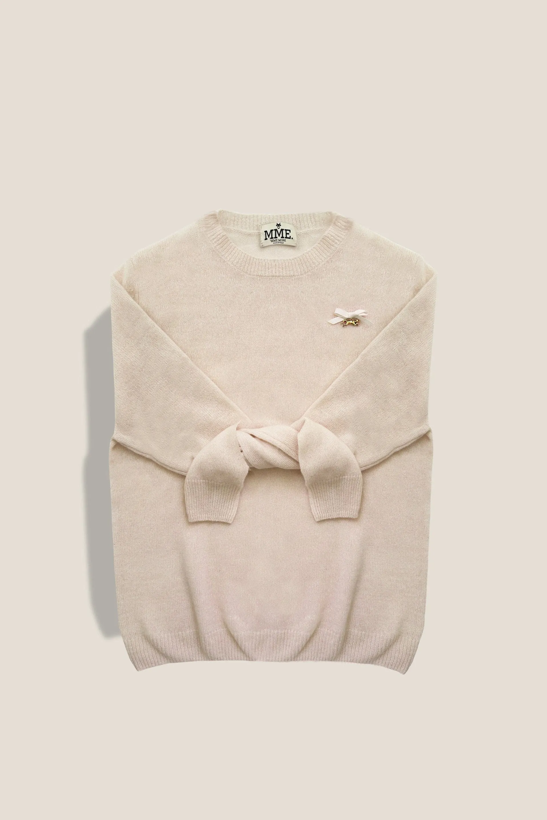 MME. Cashmere "Pully" - Cream sold by Modatrova product image thumbnail 2