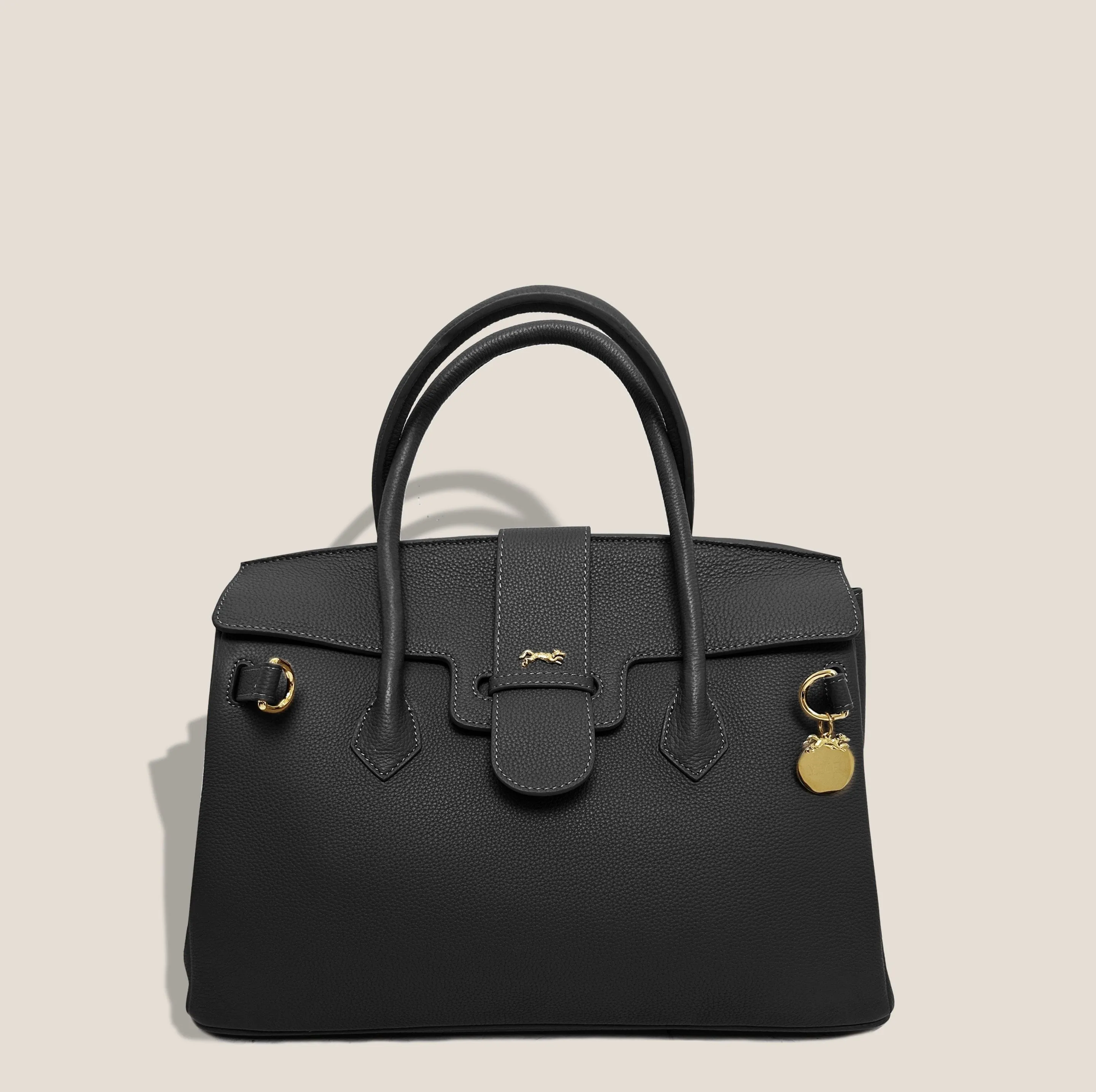 The Onassis 35 Tote - Togo Noir sold by Modatrova product image thumbnail 3