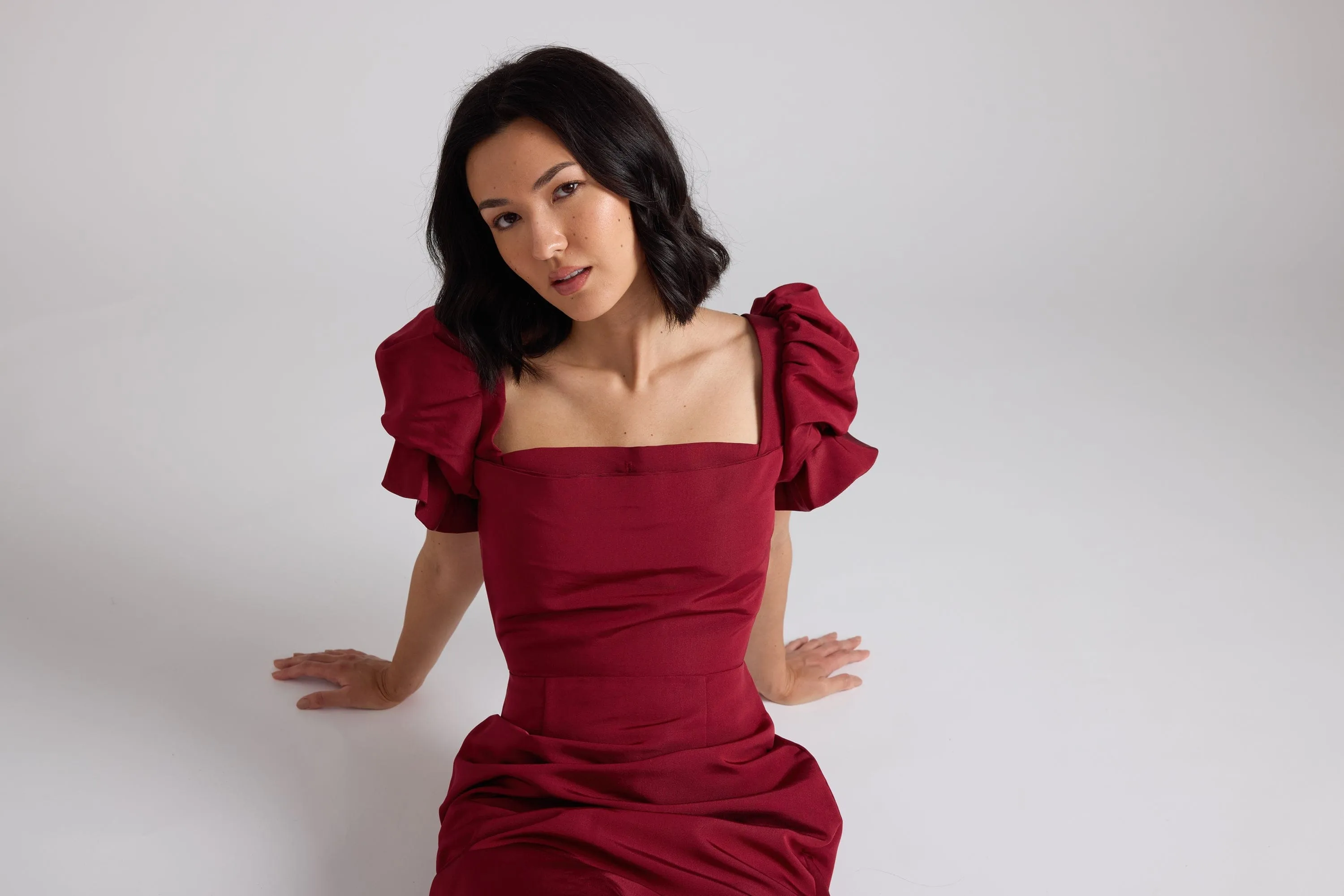 Rose Dress Merlot sold by Modatrova product image thumbnail 3