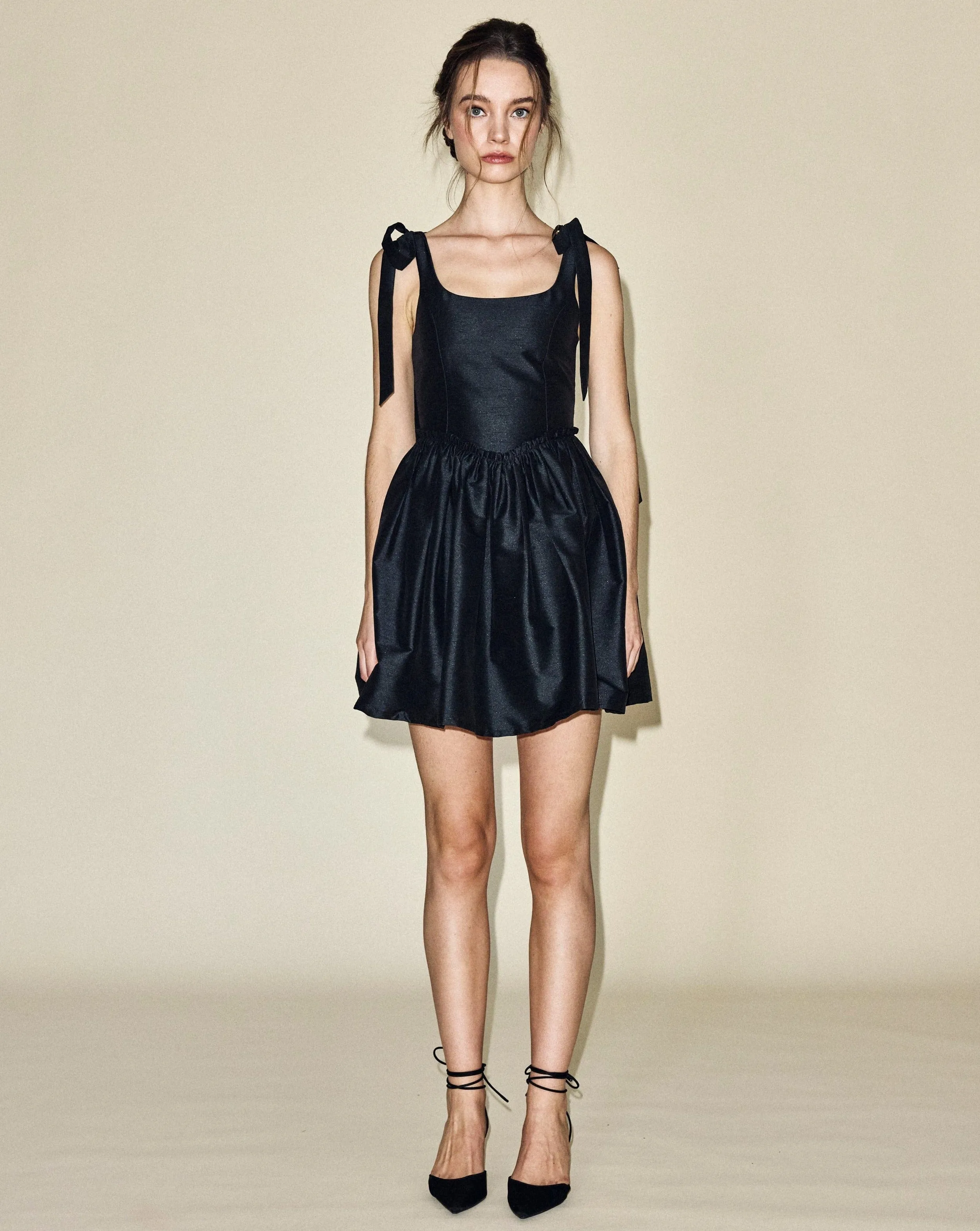 Marie Mini Dress in Black sold by Modatrova product image thumbnail 5