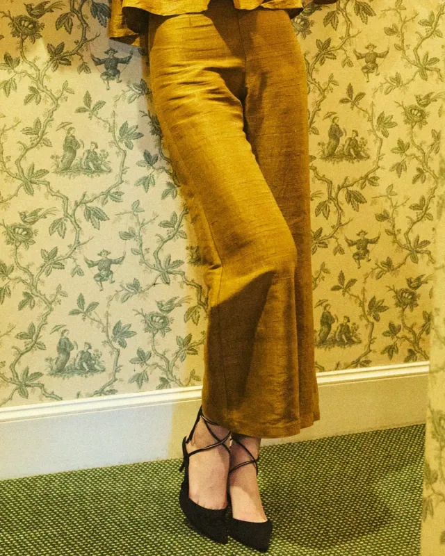 Libby Pant in Ochre sold by Modatrova