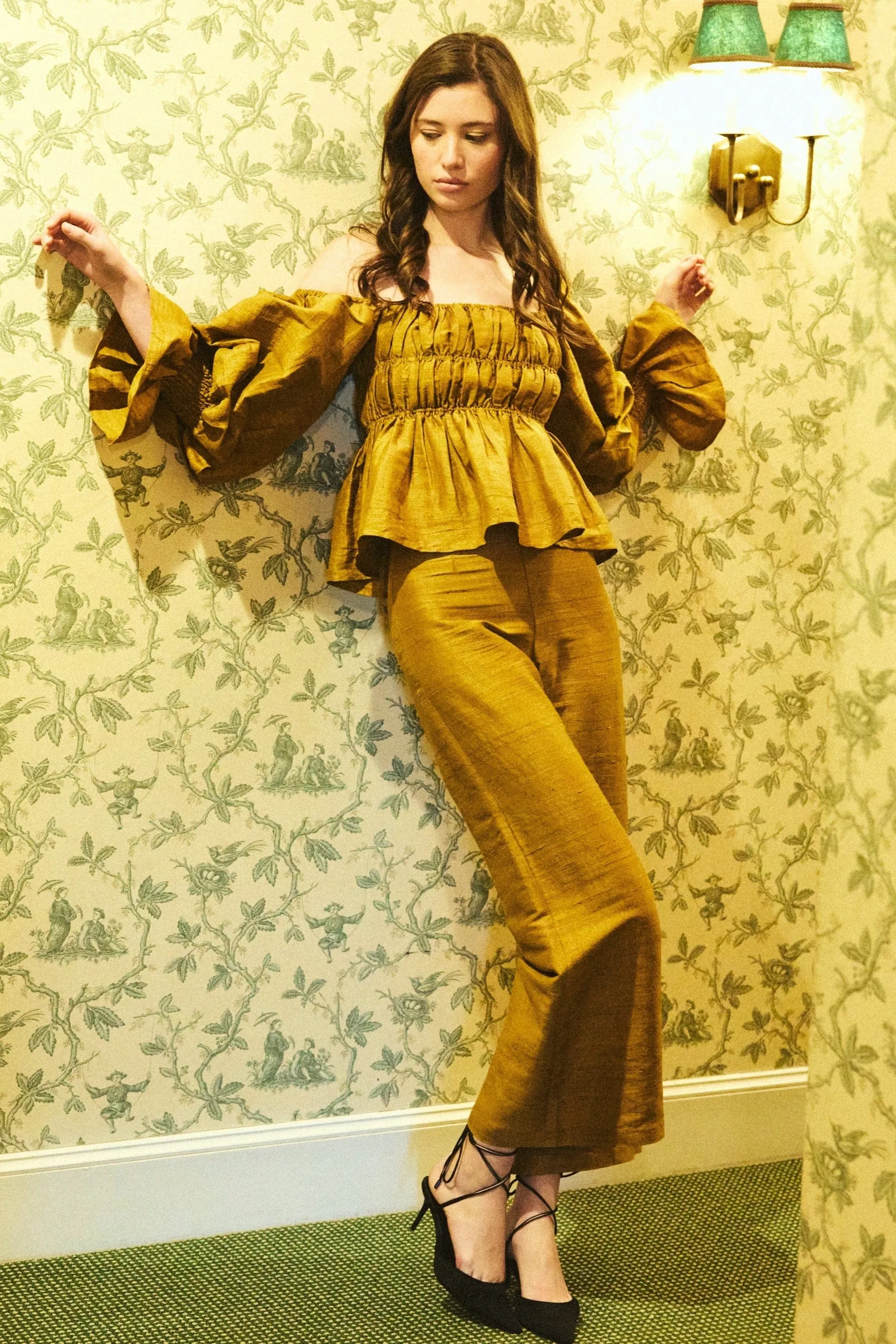 Elisabeth Top in Ochre sold by Modatrova product image thumbnail 2