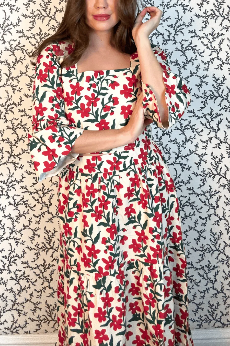 The Lowell Top Ecru Poppy sold by Modatrova