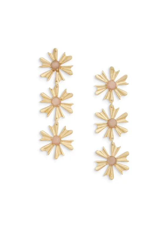 Allie Earrings | Peach Moonstone made by Modatrova
