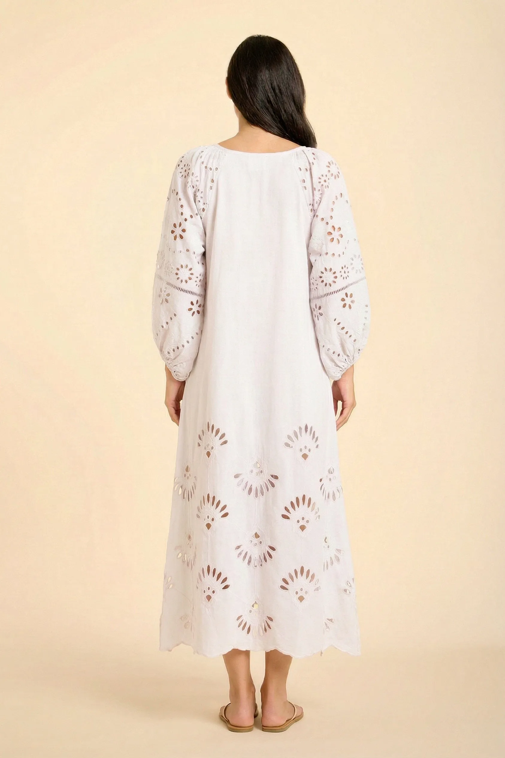 Donna Maxi Dress - White sold by Modatrova product image thumbnail 4