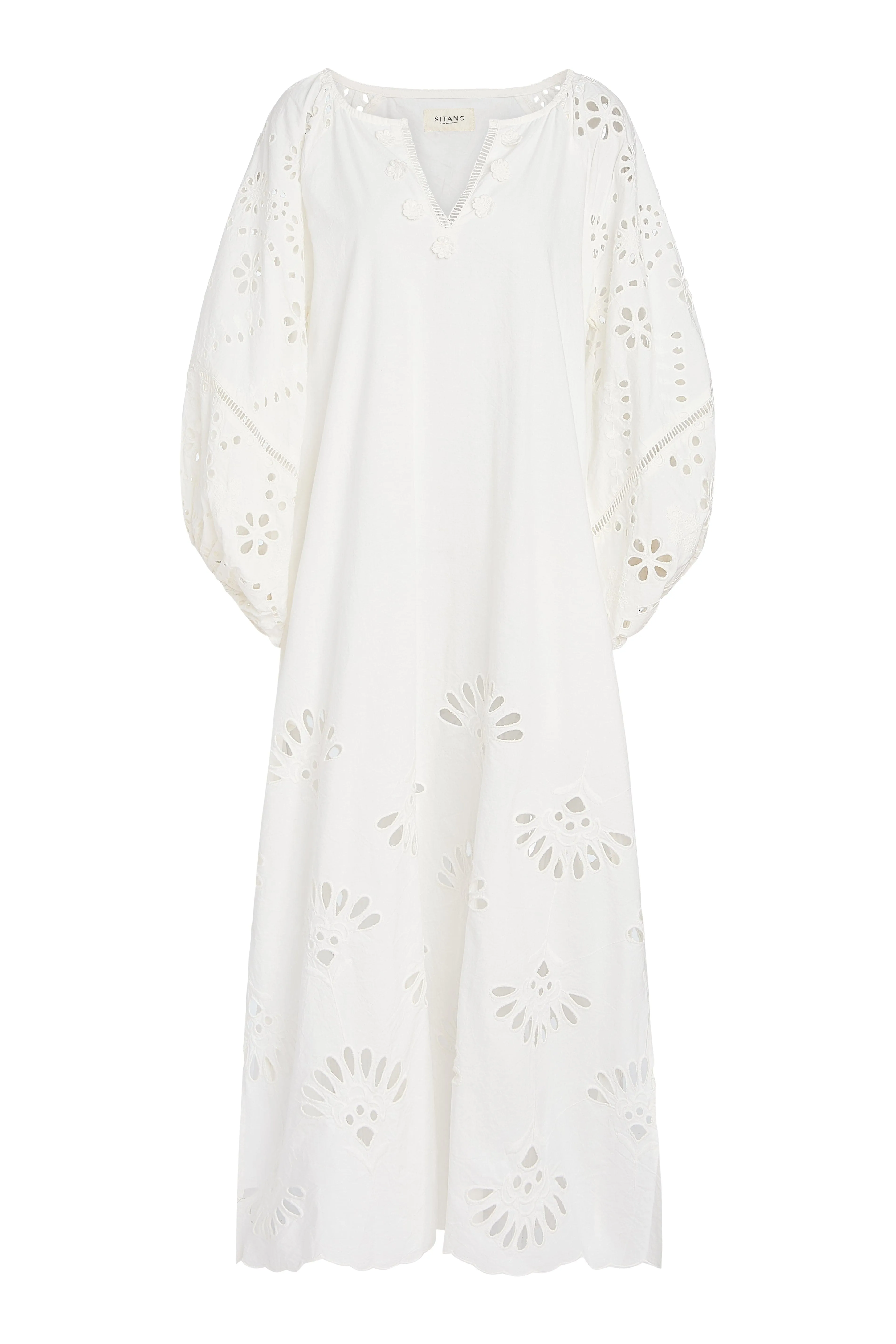 Donna Maxi Dress - White sold by Modatrova product image thumbnail 5