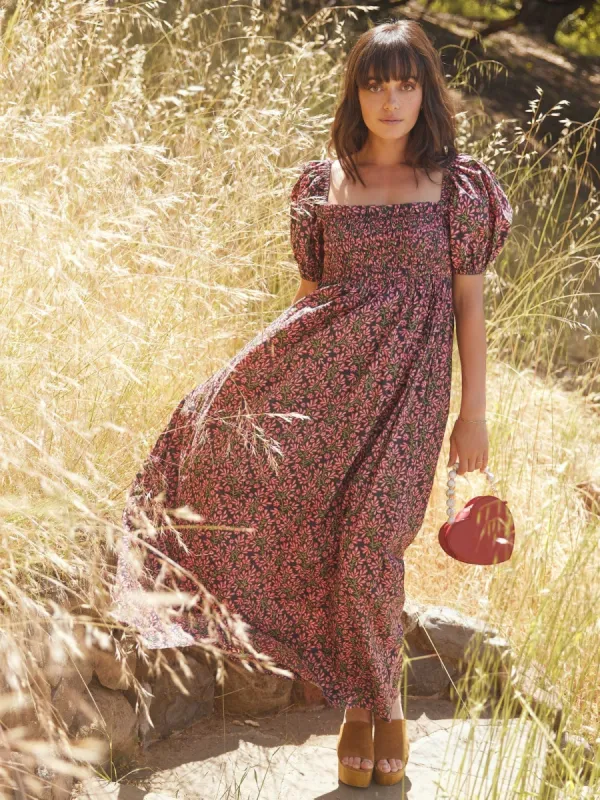 Aurora Puff Sleeve Maxi Dress sold by Modatrova