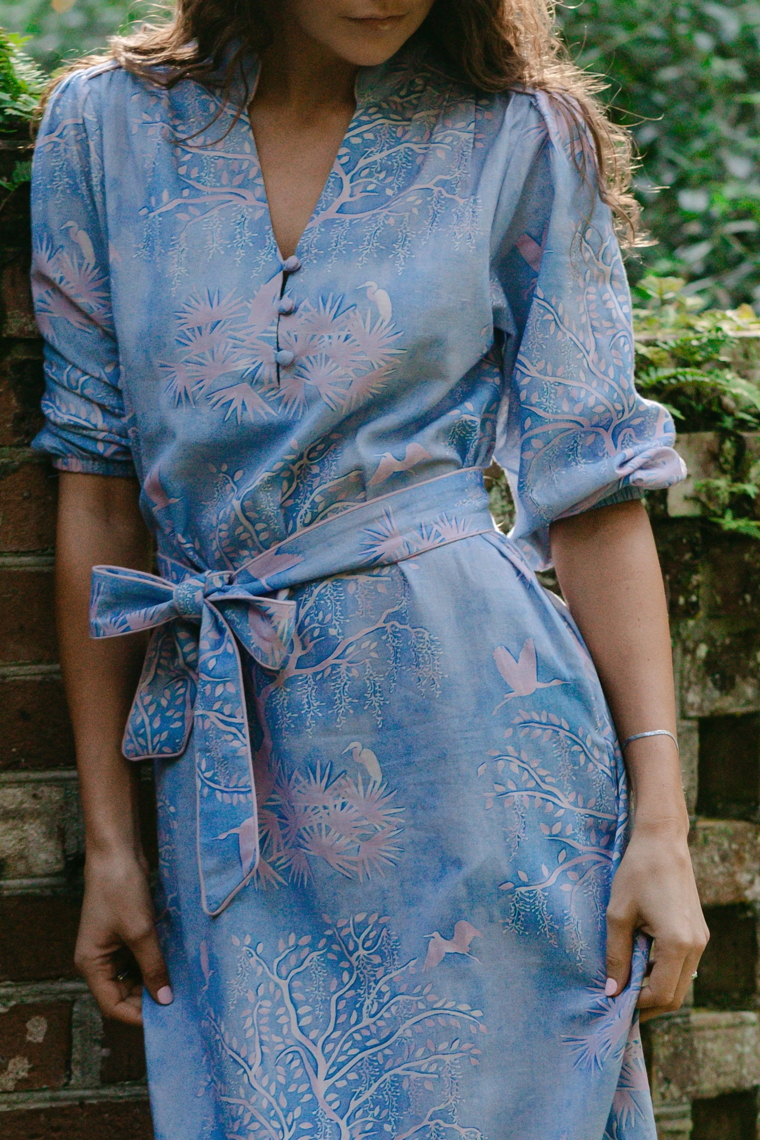 Faith Caftan - Purple Lowcountry Watercolor sold by Modatrova product image thumbnail 4