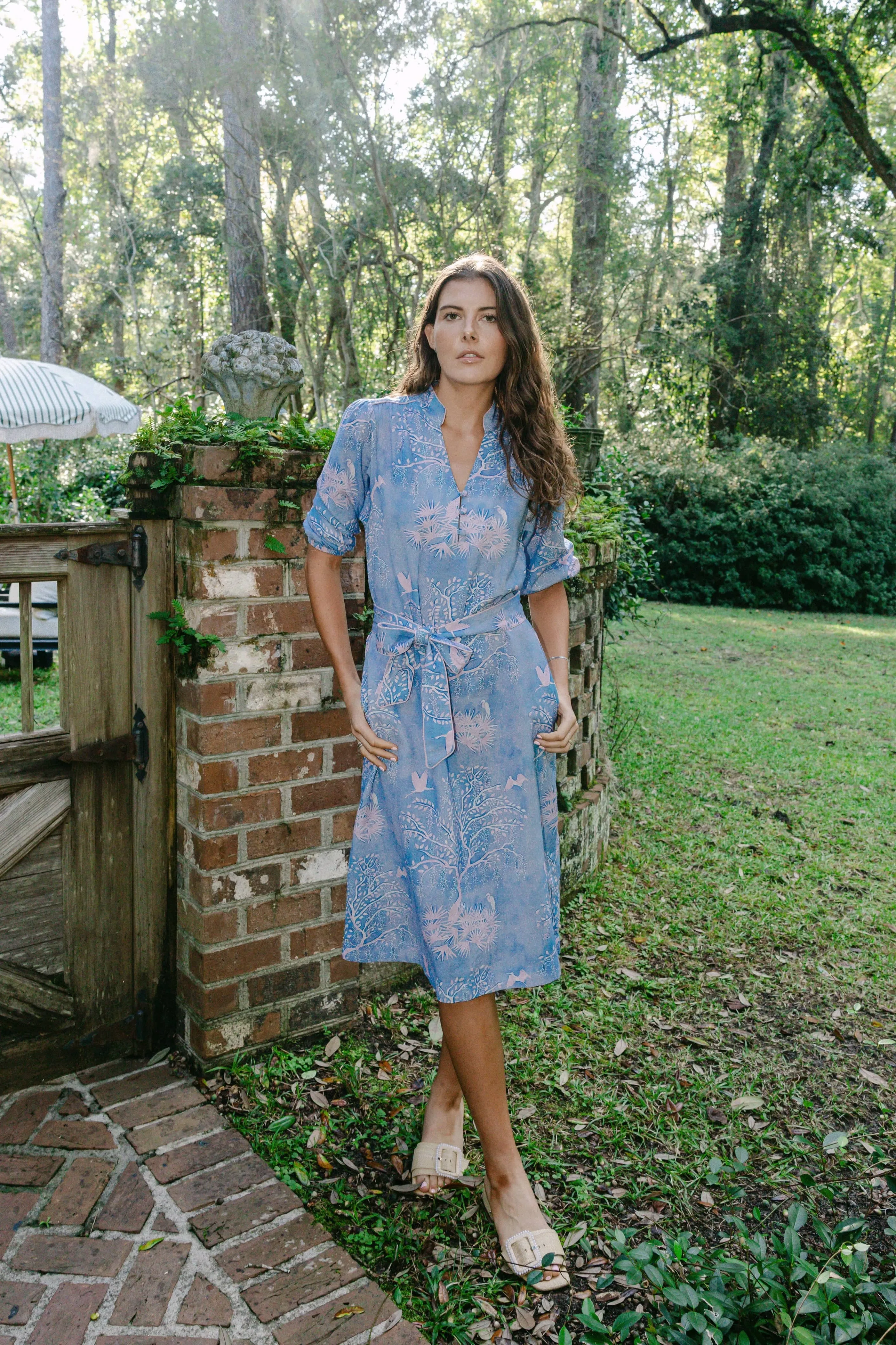 Faith Caftan - Purple Lowcountry Watercolor sold by Modatrova product image thumbnail 3