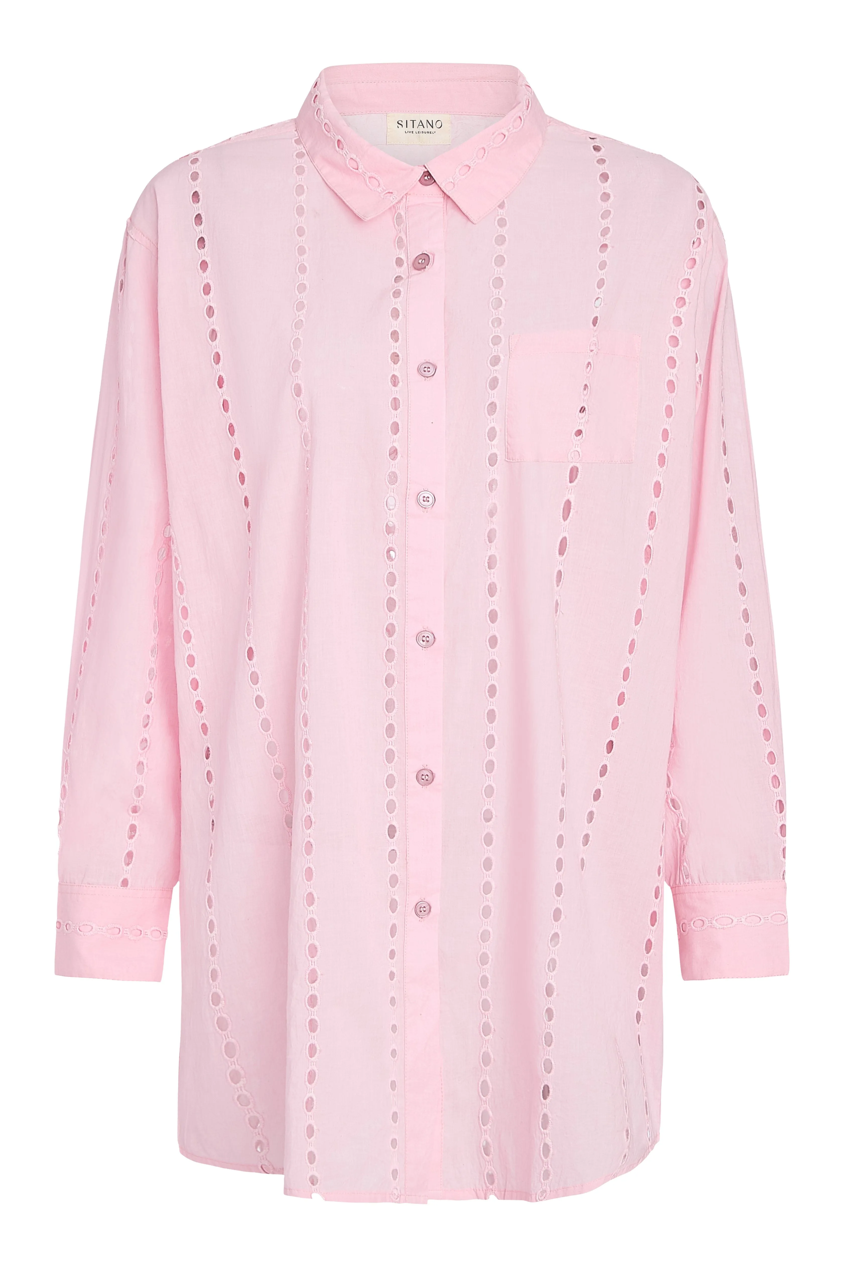 Positano Shirt Dress - Light Pink sold by Modatrova product image thumbnail 5