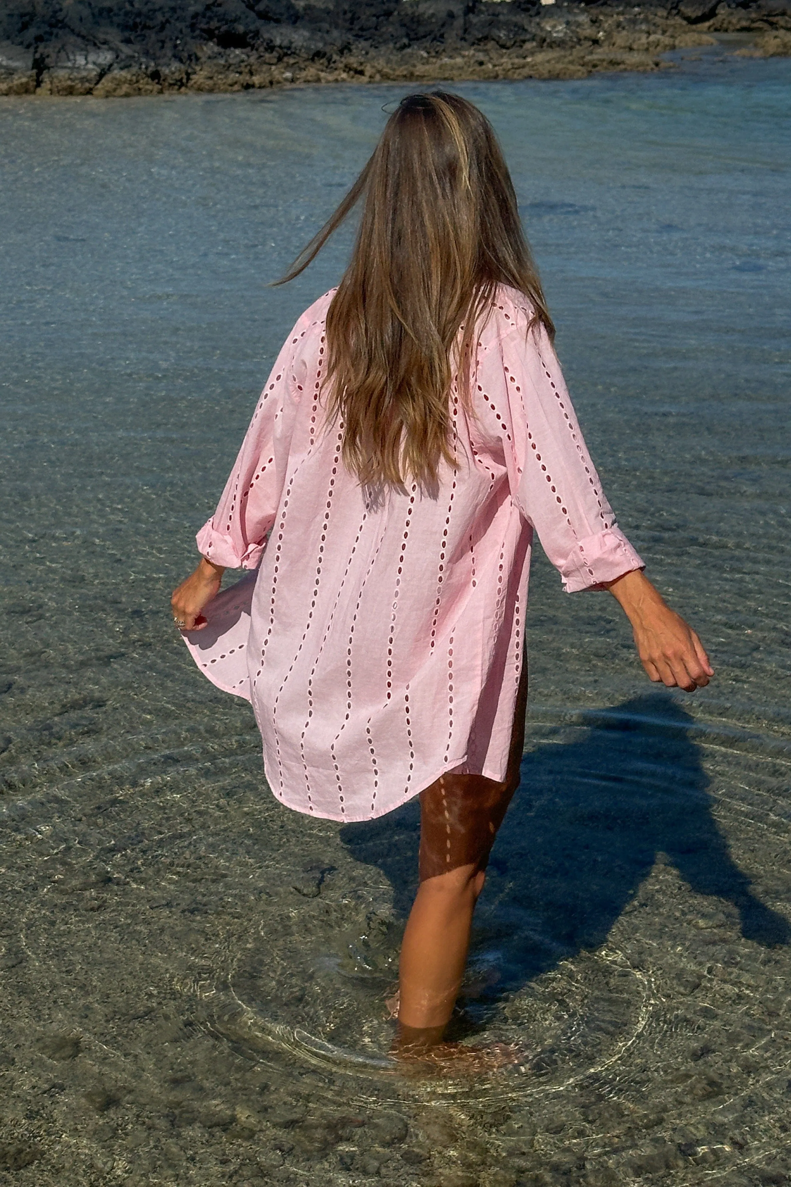 Positano Shirt Dress - Light Pink sold by Modatrova product image thumbnail 3