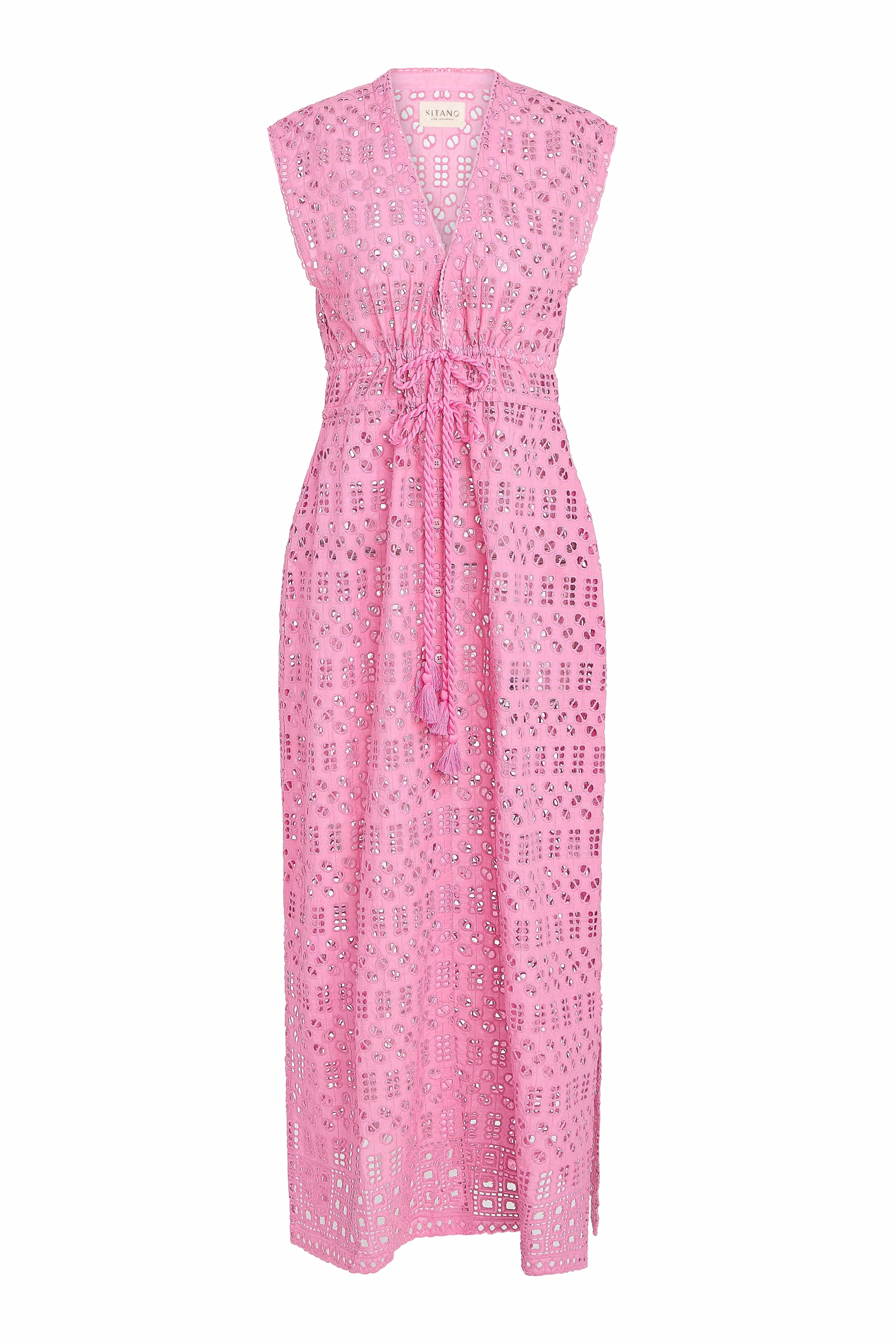 Fontelina Dress - Lucca Eyelet Light Pink sold by Modatrova product image thumbnail 5