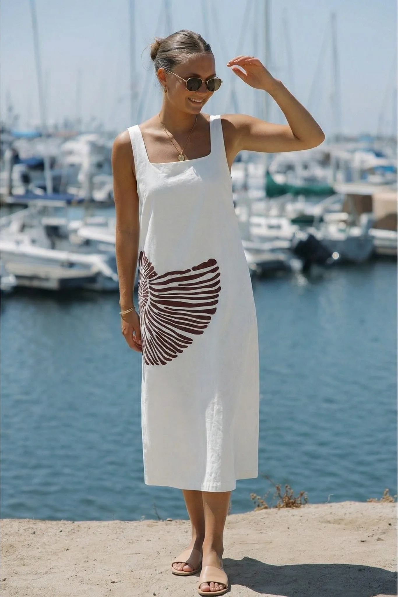 Shellona Maxi Dress - White sold by Modatrova product image thumbnail 3