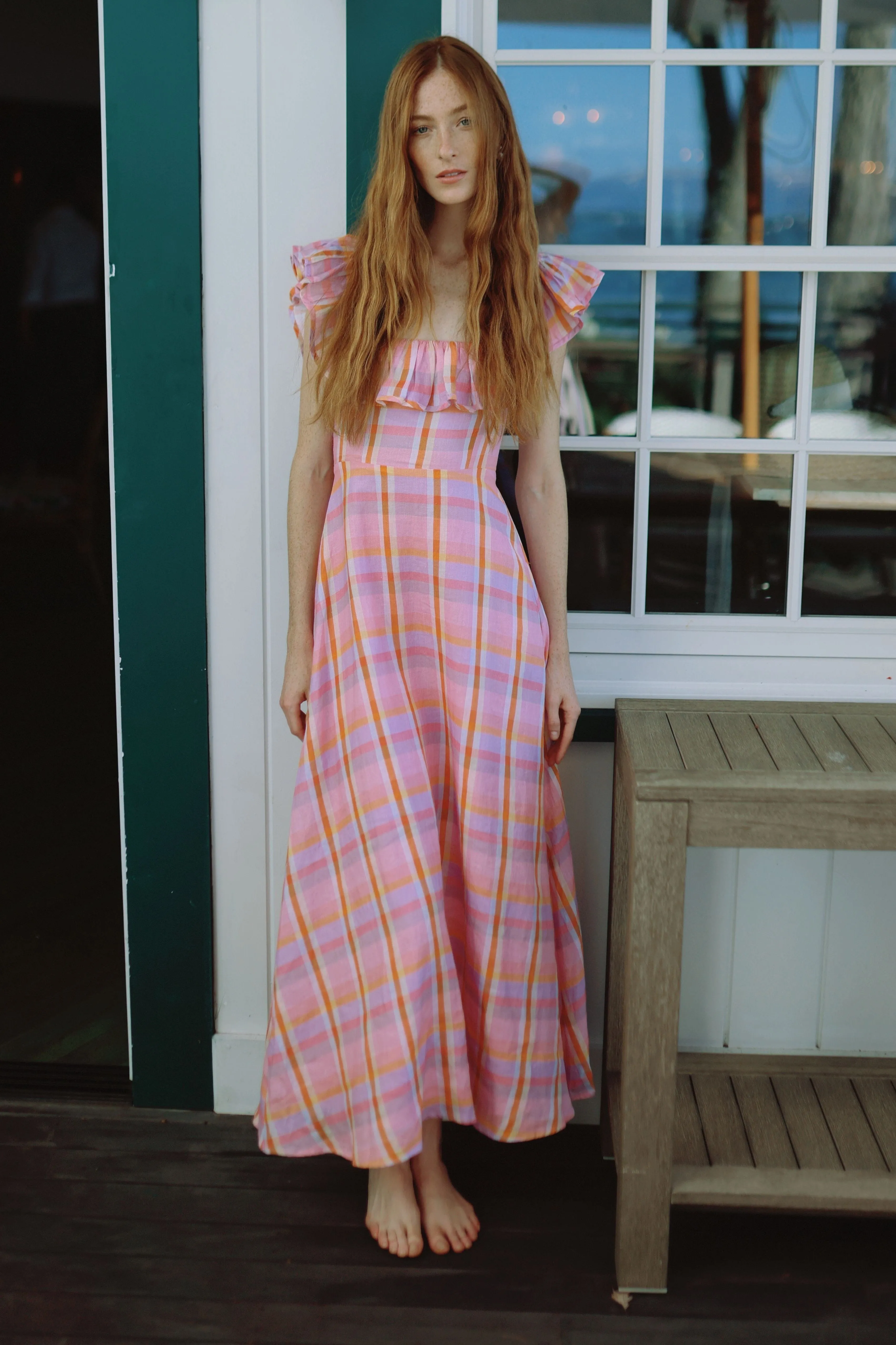Parker Dress in Sherbert Plaid sold by Modatrova