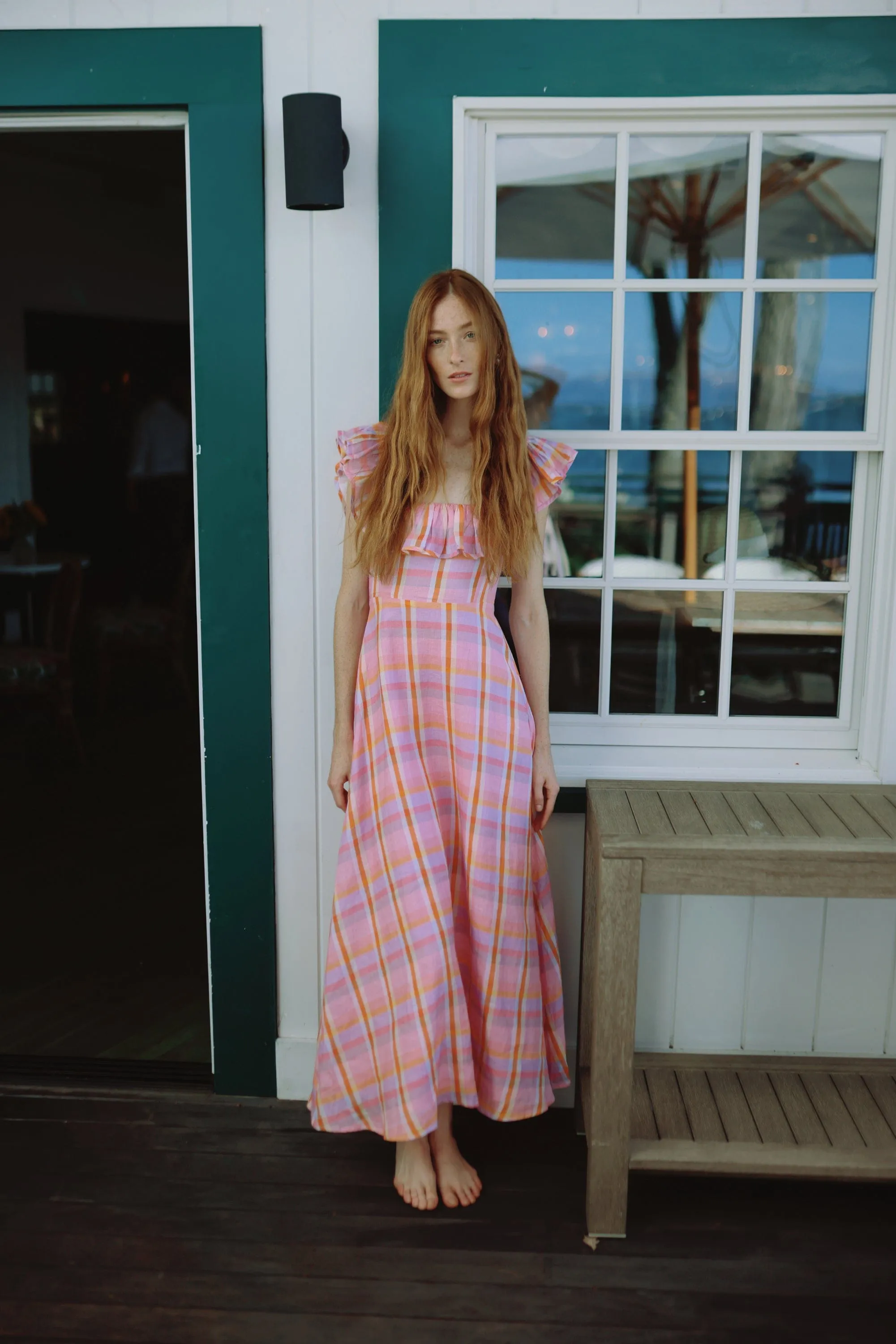 Parker Dress in Sherbert Plaid sold by Modatrova product image thumbnail 3