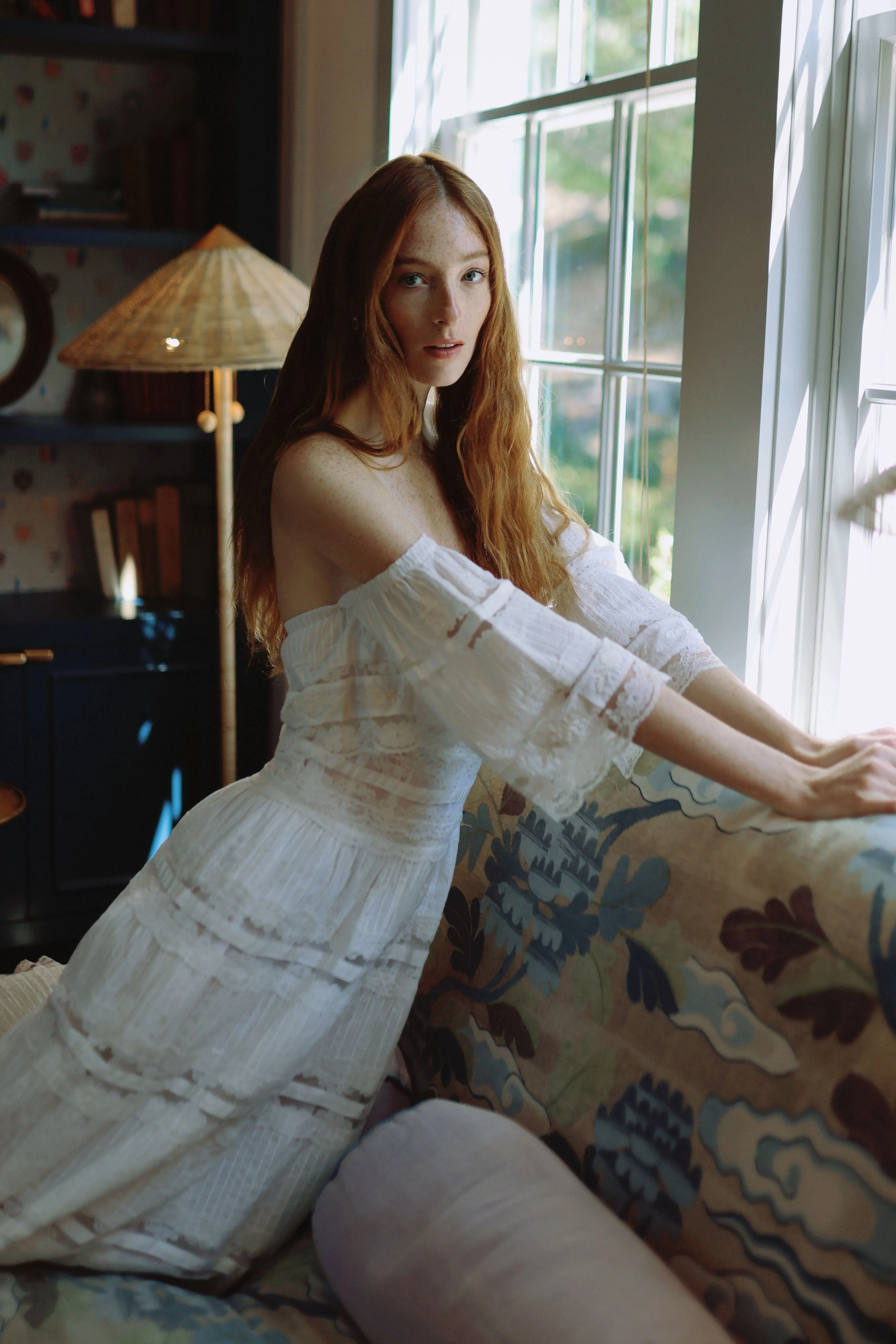 Celeste Dress in White Lace sold by Modatrova product image thumbnail 3