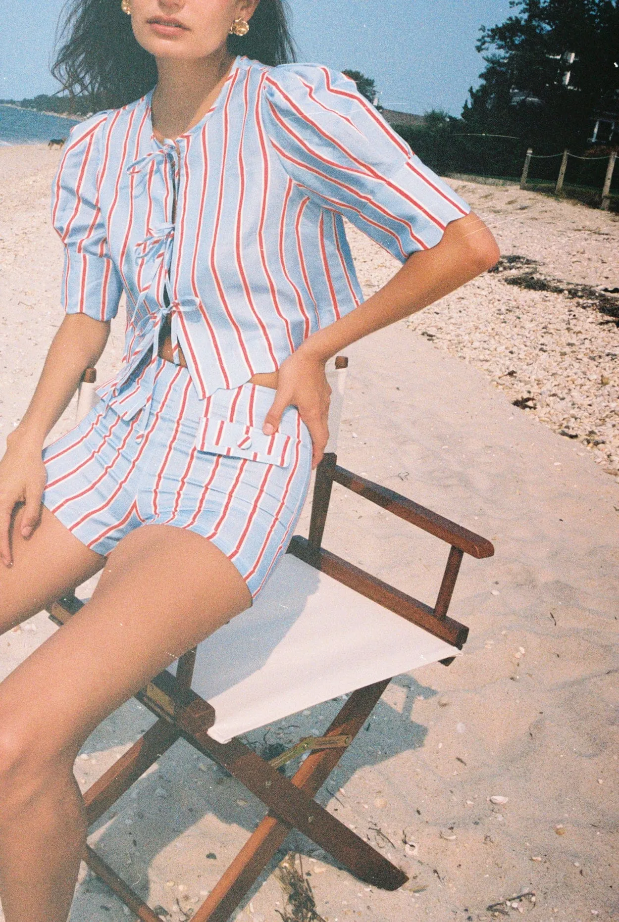 Scalloped Top Harbor Stripe sold by Modatrova