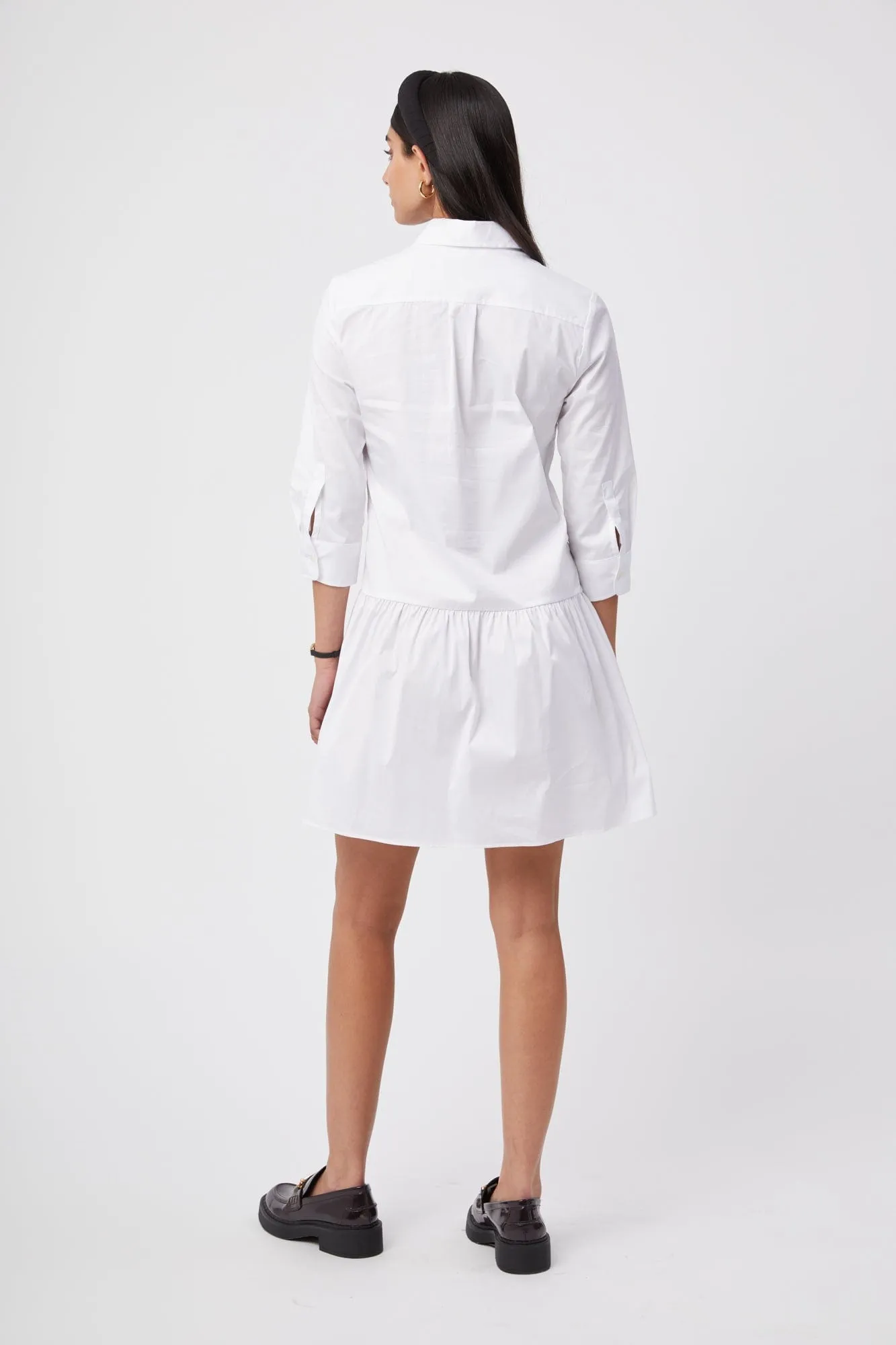 The Drop Waist Shirt Dress sold by Modatrova product image thumbnail 4