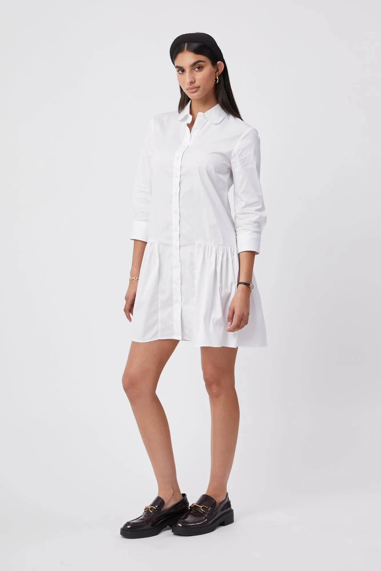 The Drop Waist Shirt Dress sold by Modatrova product image thumbnail 3