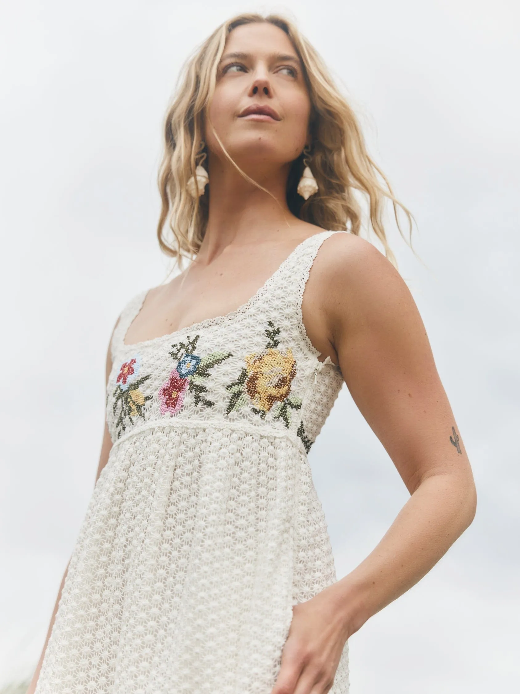 white christmas dresses Eloise Tulle Floral Print Dress main image 1